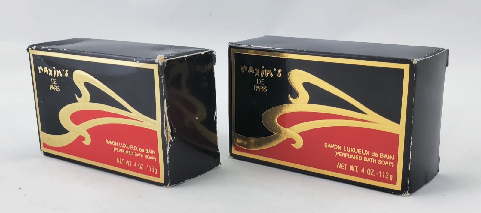 Maxim’s De Paris Lot Of 2 Perfumed Bath Soaps 4 Oz 113G Each