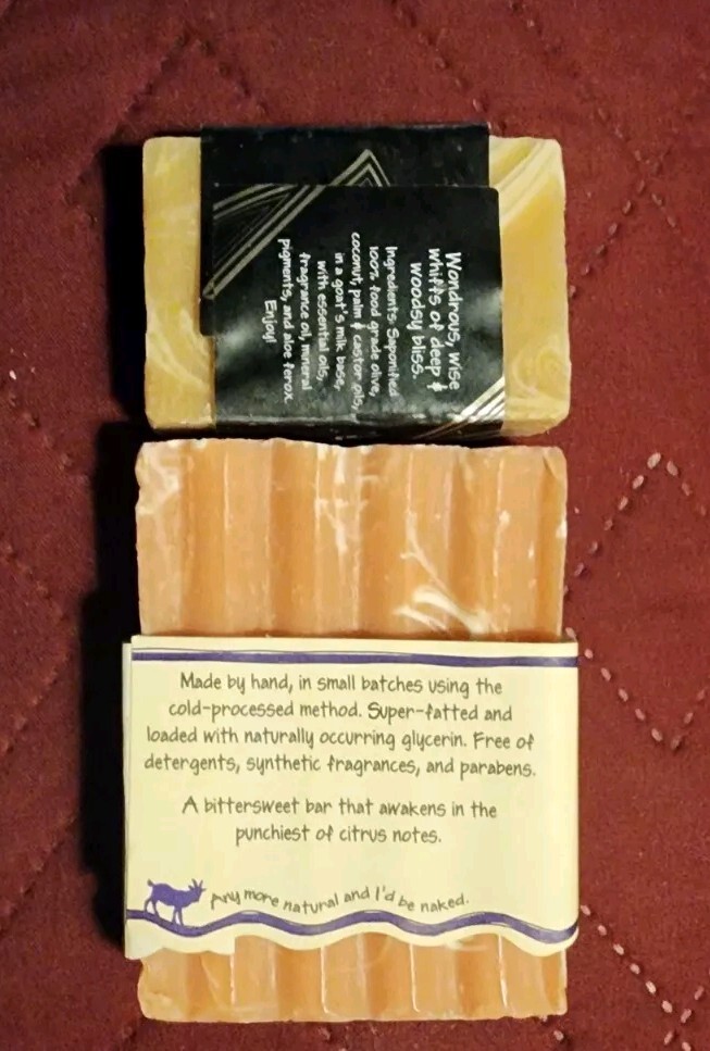 2 Pack Zumbar Goat’s Milk Soap Frankincense & Myrrh 1.5oz Grapefruit 3oz
