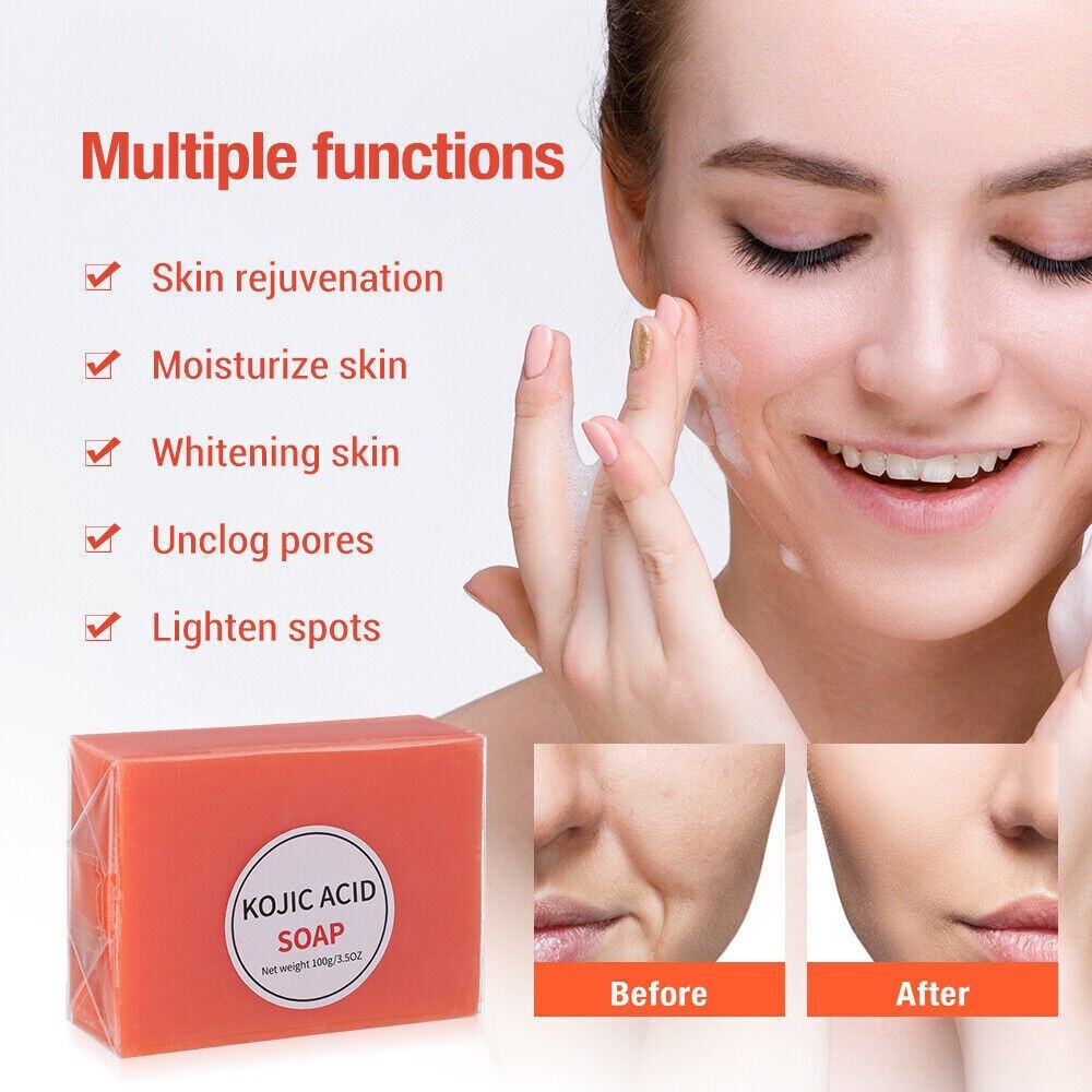 2x Kojic Acid Soap Face Body Wash Skin Cleanser Spot Corrector Acne Scar Remover