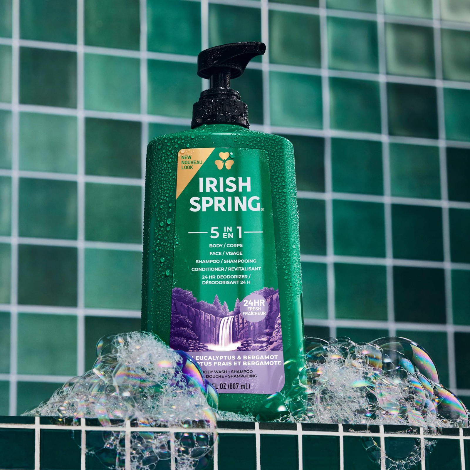 Irish Spring 5 in 1 Moisturizing Body Wash for 30 Ounce (Pack of 1), 5 1