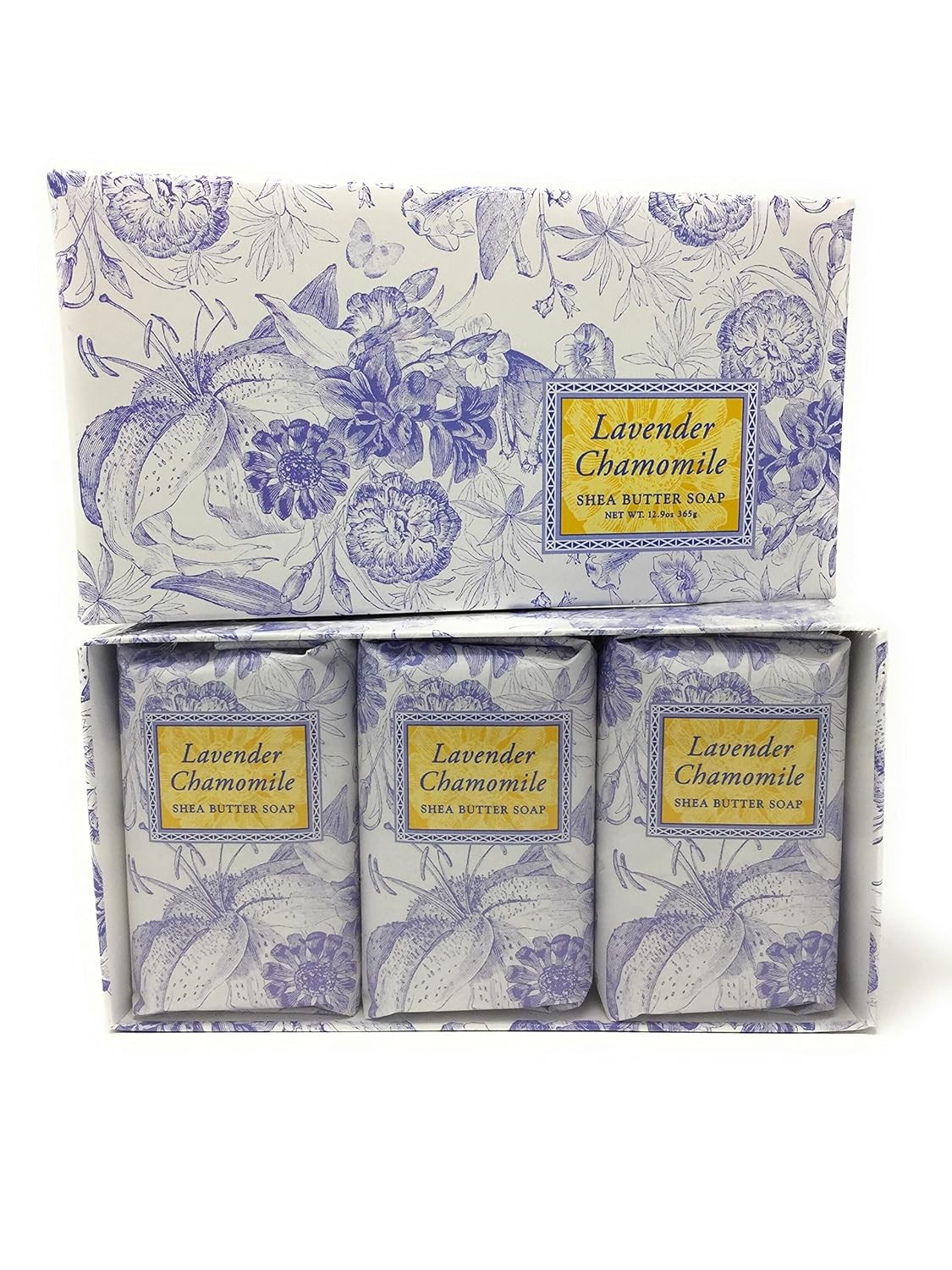 Greenwich Bay Trading Co. Shea Butter Soap, 12.9 Ounce, Lavender Chamomile, 3…