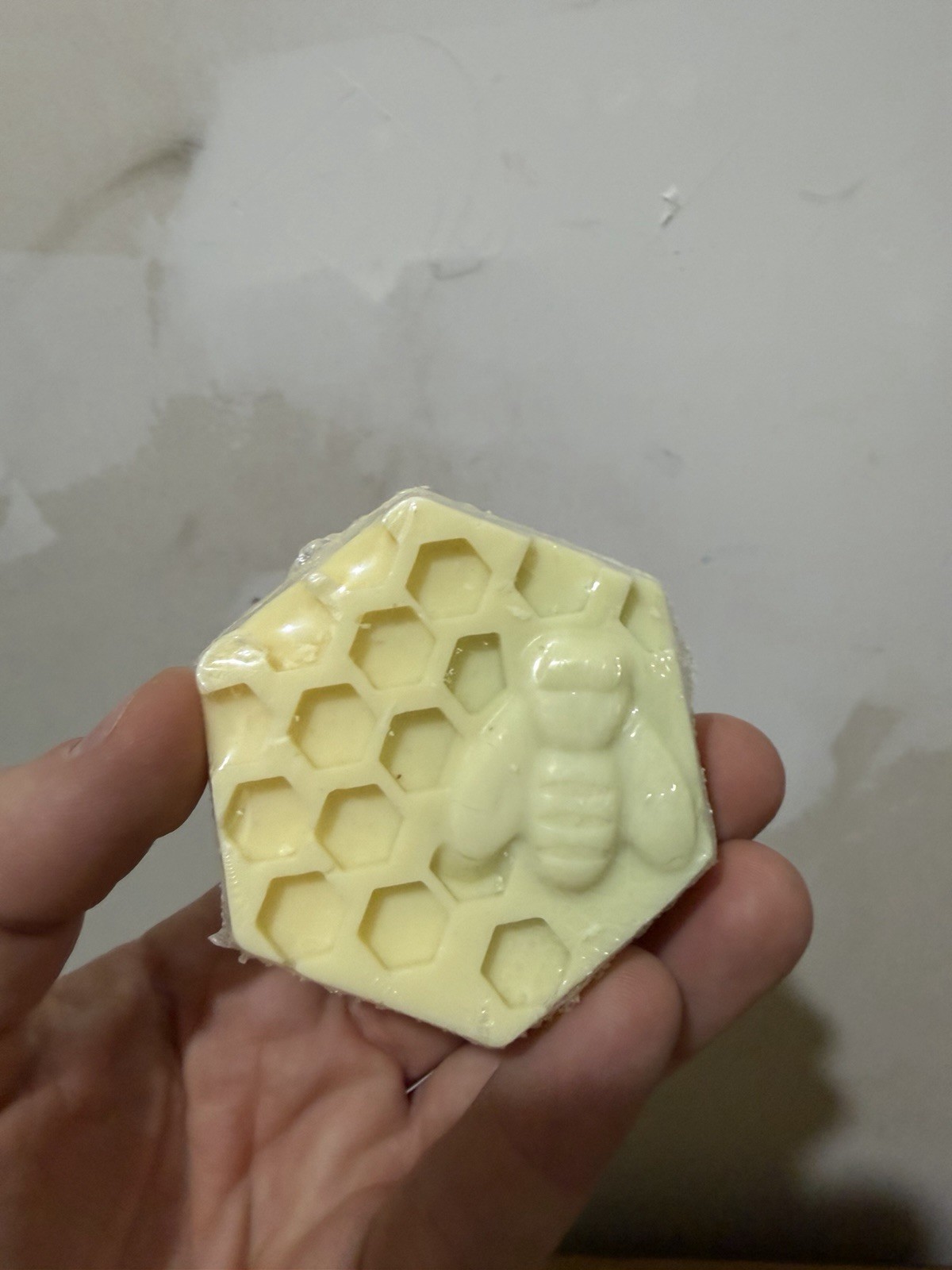 x2 Honeycomb Honey Bee Shapes Ivory Anchors Goat Milk Soap Formed Bars Decor