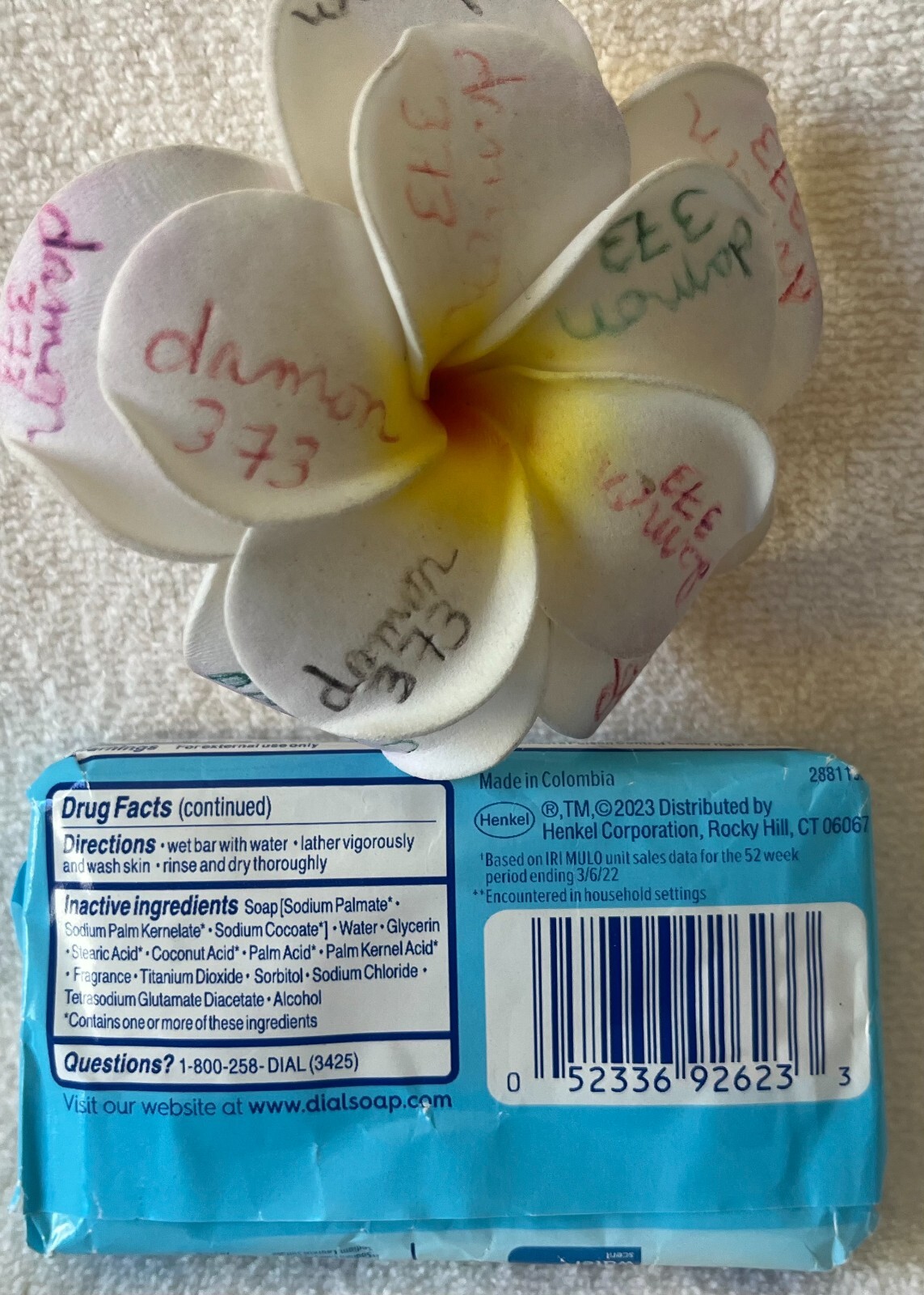 DIAL**Spring Water**ANTIBACTERIAL Refresh & Renew DEODORANT SOAP~4 OZ/113 g~NEW