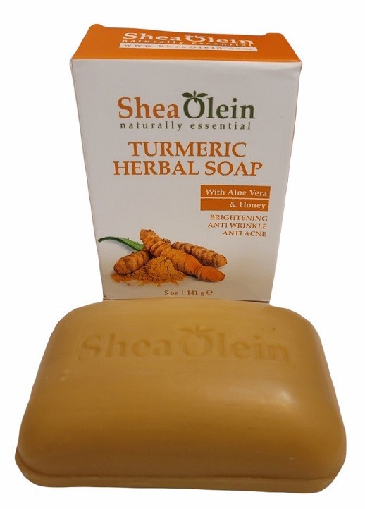6 Pack Shea Olein -Turmeric Herbal – Soap 5 OZ