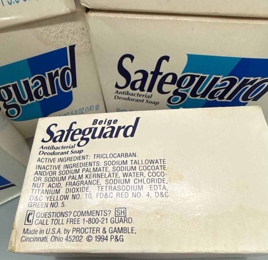 Safeguard Antibacterial Deodorant Beige Bath Sz Bar Soap 6 – 5 oz NOS 1994 Vtg
