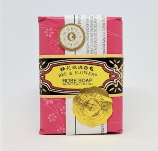 12 pack – Bee and Flower Soap Sandalwood, Jasmine, or Rose 2.65 Oz