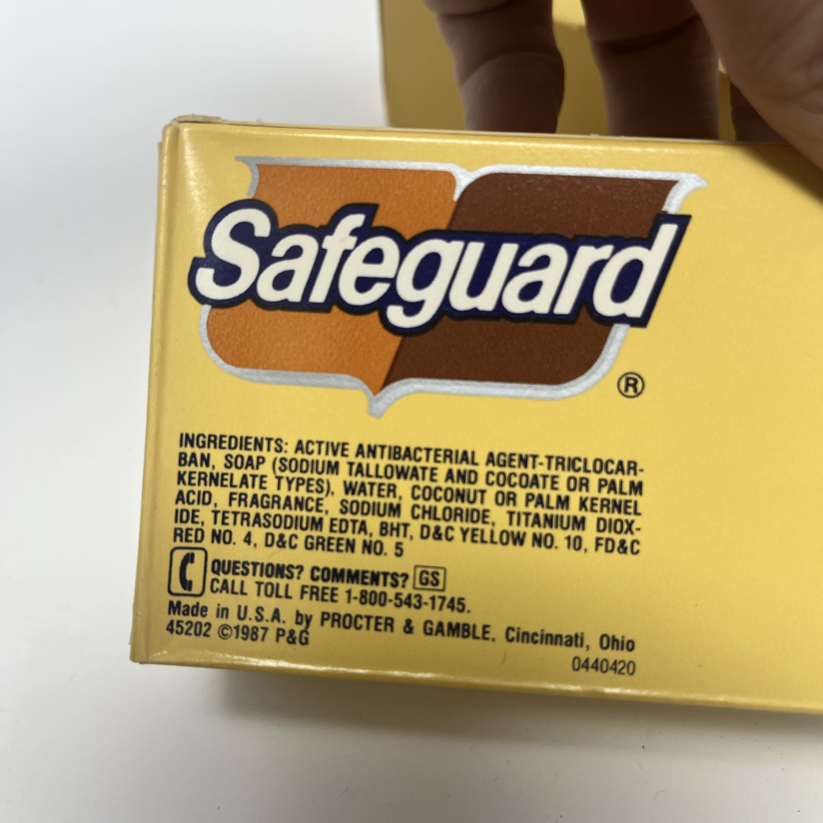 Safeguard Deodorant Soap Beige 5 oz New In Package NOS Box 1987 P&G Lot Of 3