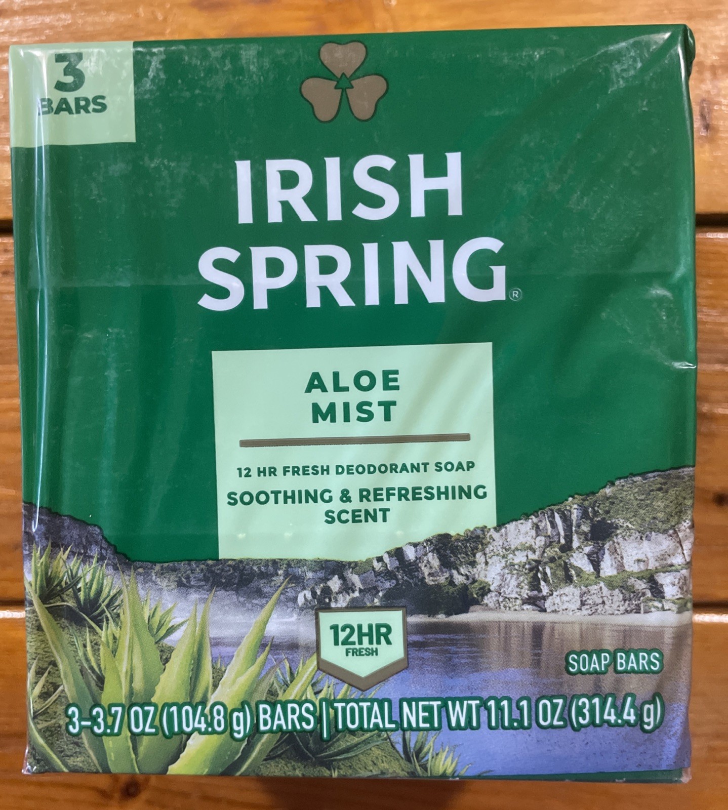 Irish Spring Bath Bar Aloe Mist 3 Soap Bars 3.7oz each New Sealed