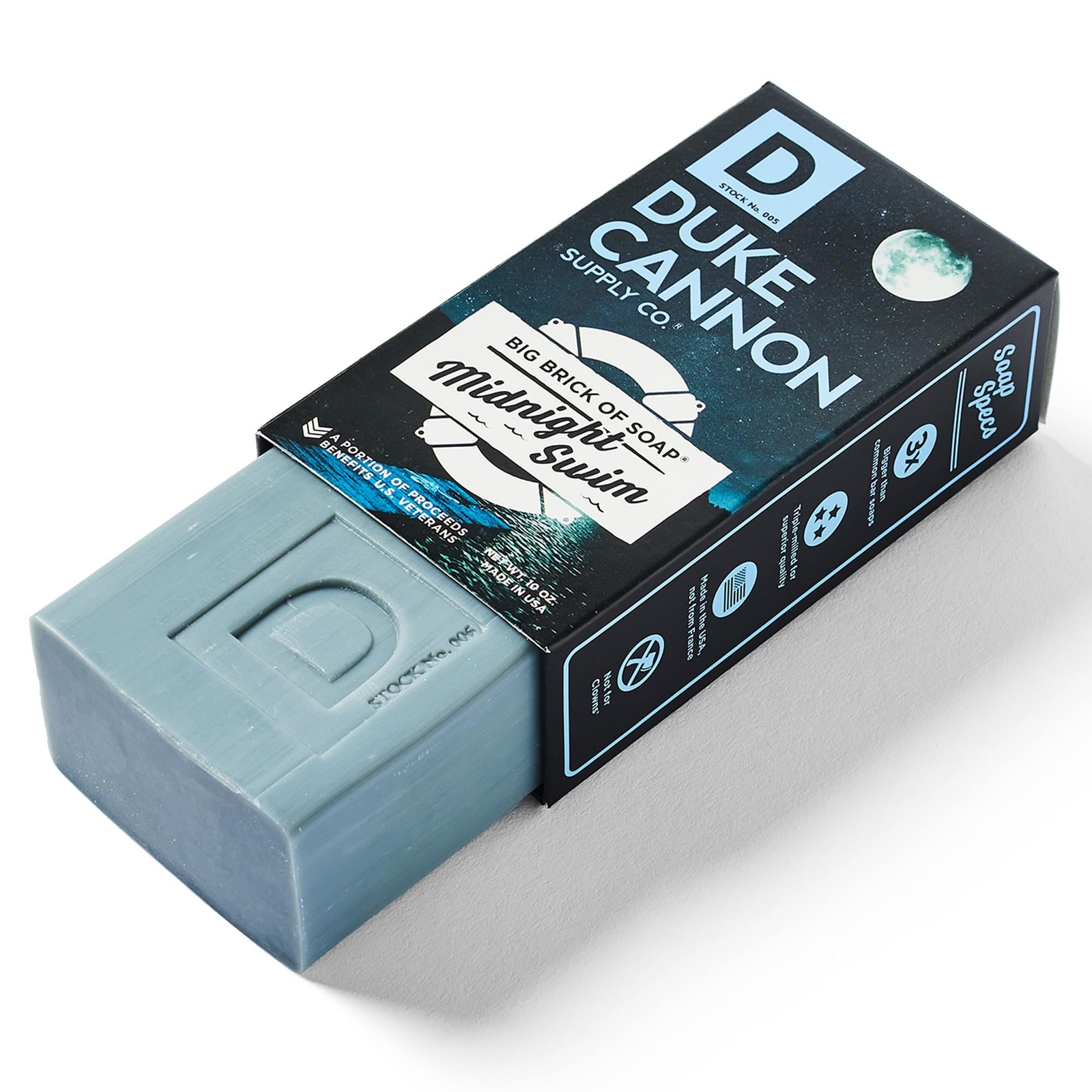 Duke Cannon Supply Co. Big Brick of Soap for Men – Midnight Swim Fresh Water …