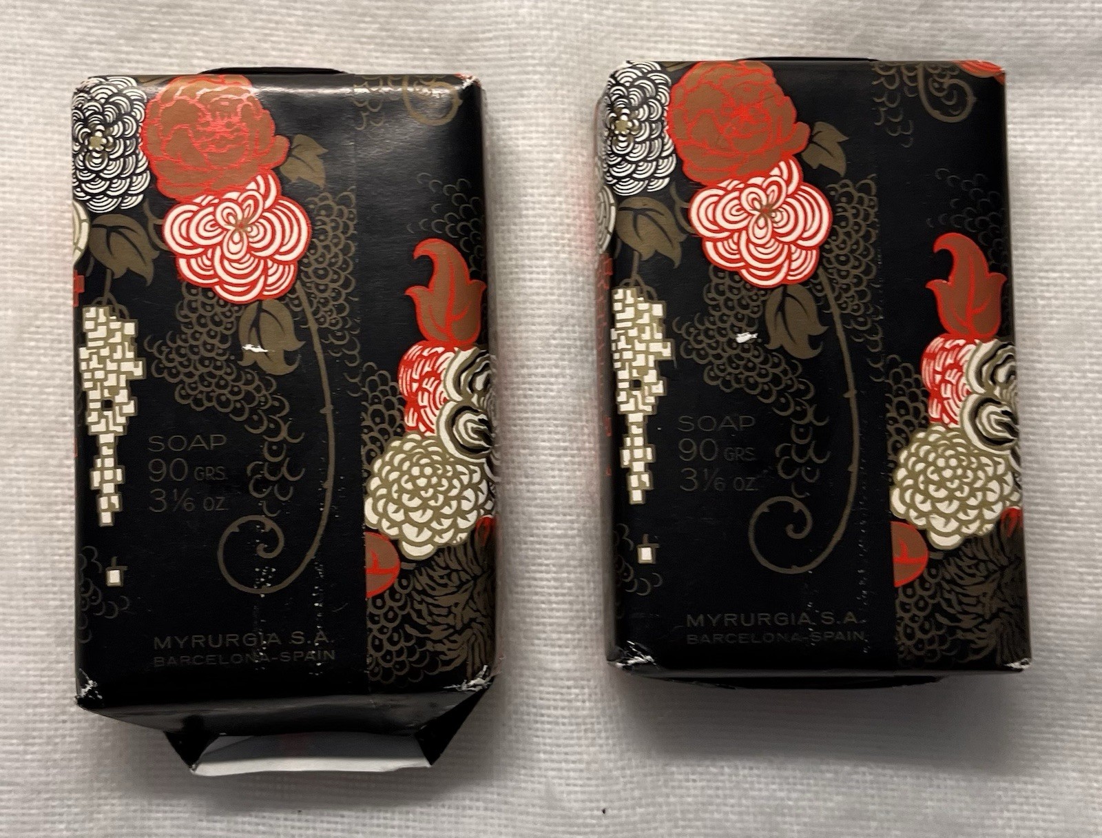 2 Jabon Maja Myrurgia 3 1/6 Oz Soap Bars Made in Spain New In Wrapper