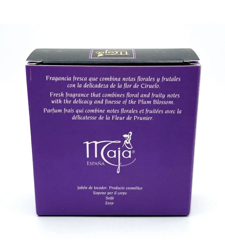 Maja España Luxury Perfumed Bar Soaps For All Skin Types Plum Blossom 3.5 Ounce