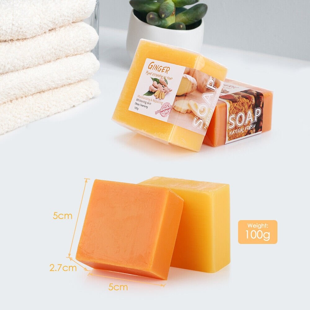2PCS Tumeric Soap Skin Whitening Dark Spots lightening Acne Brightening Turmeric