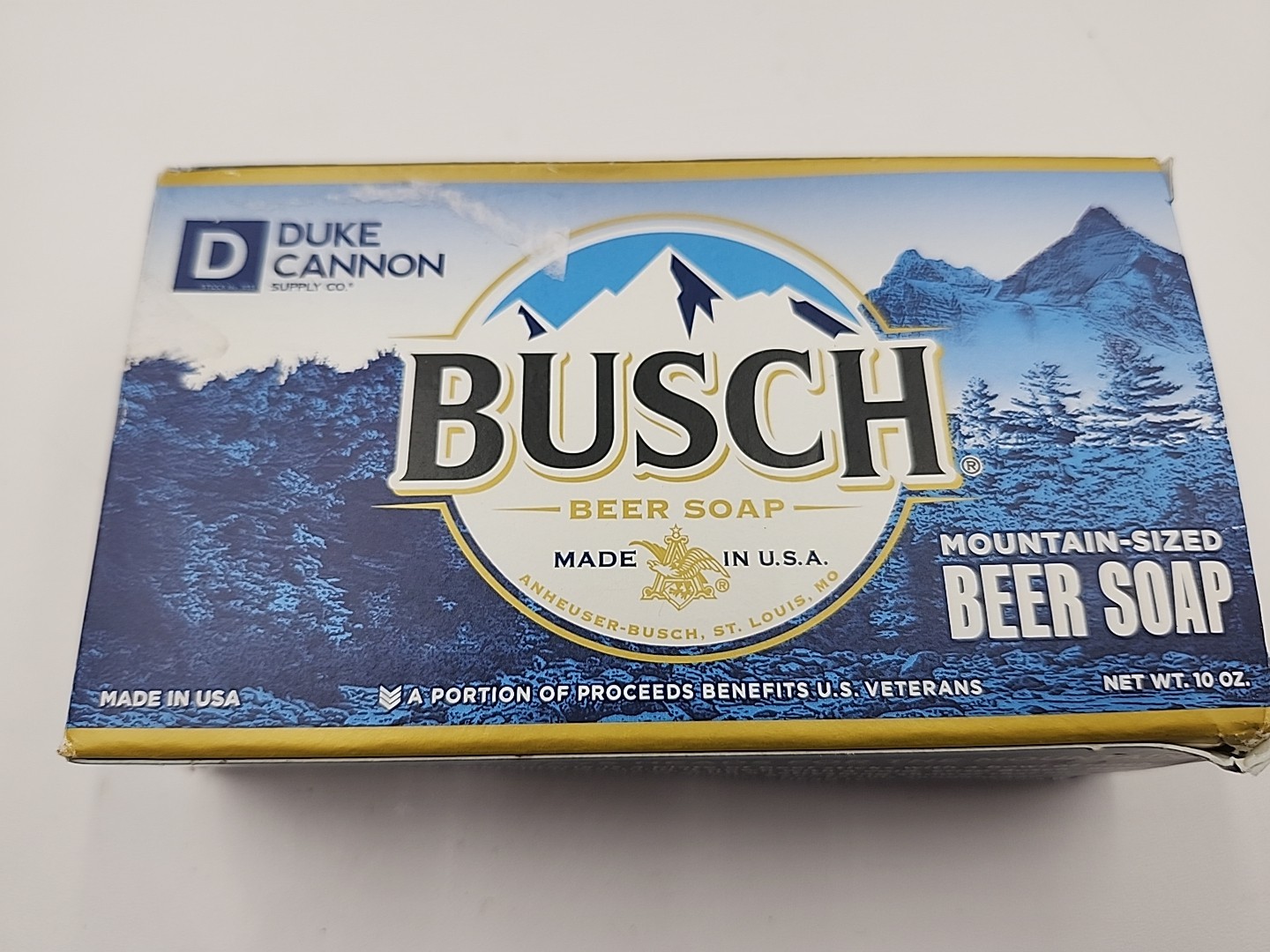Busch Beer Mountain Sized Soap for Men by Duke Cannon Supply Co. 10 Oz. NEW
