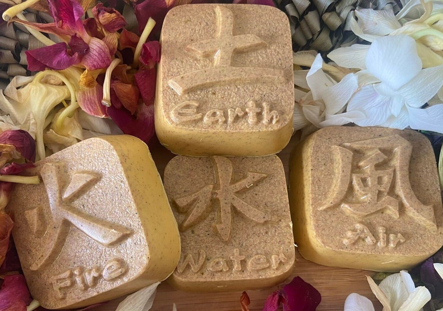 Earth Elements Safflower Calendula Double Butter Handmade Soap Bars