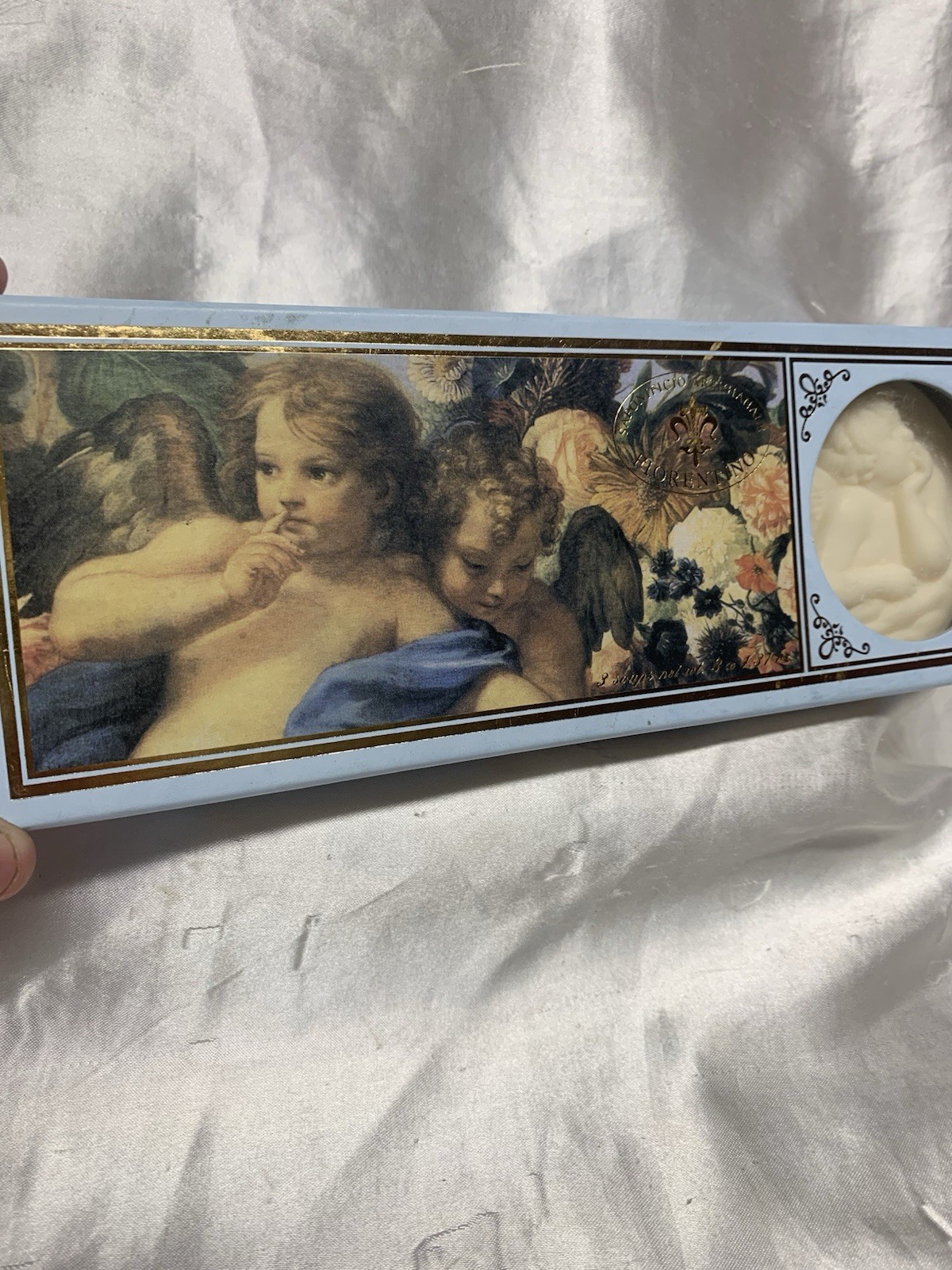 SAPONIFICIO ARTIGIANALE FIORENTINO 3 Angel Cherub Boxed Soaps Made In Italy