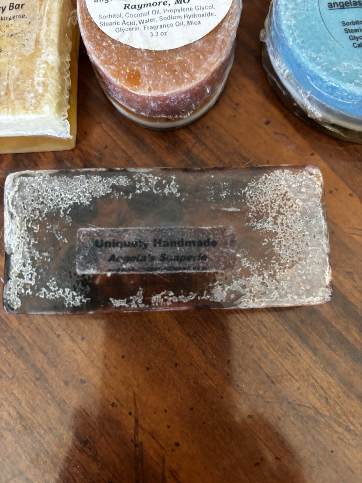 Handmade Soap Unique Lot Of 4 Berry Honeydew 1 And 3 Others