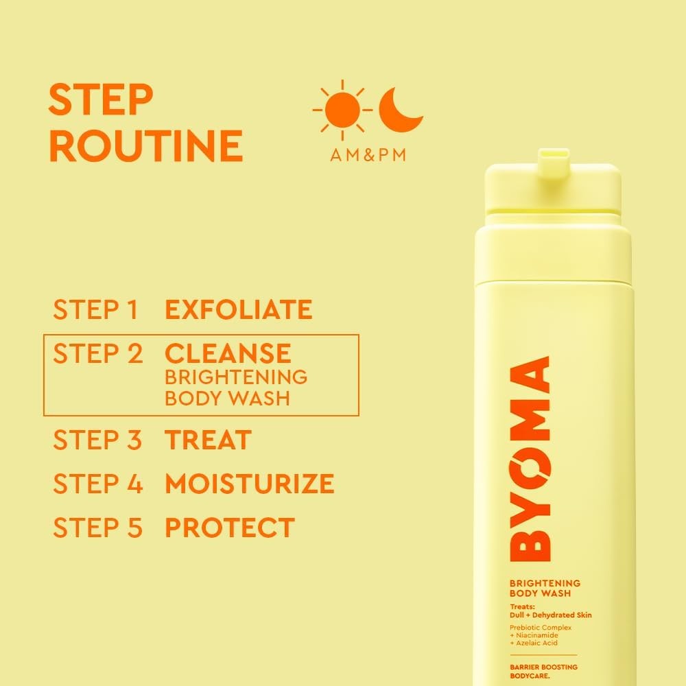 Brightening Body Wash – Creamy Formula with Niacinamide & Azelaic Acid for Dull,