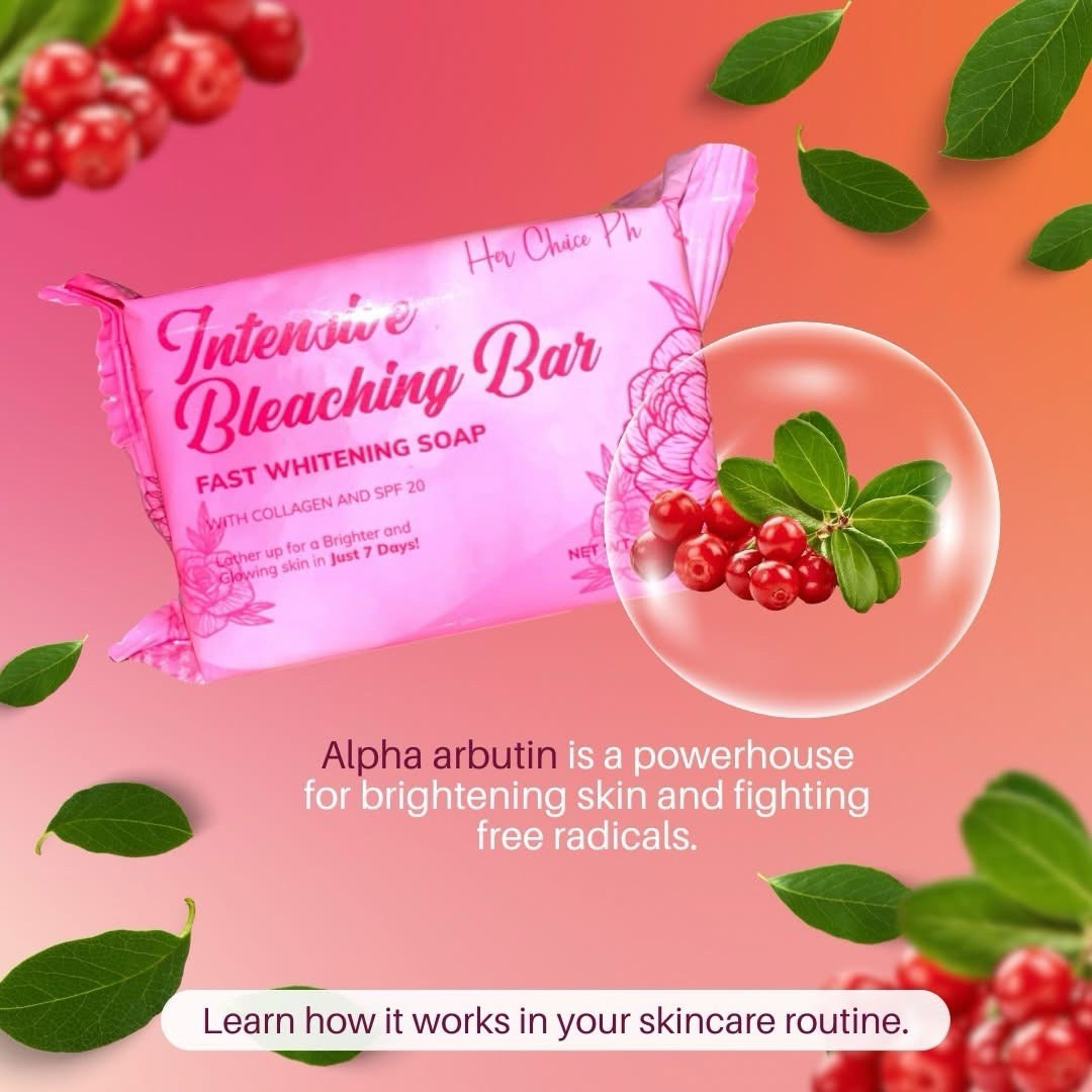 2 bars Her Choice Intensive Bleaching Bar Fast Whitening Soap (120g each)