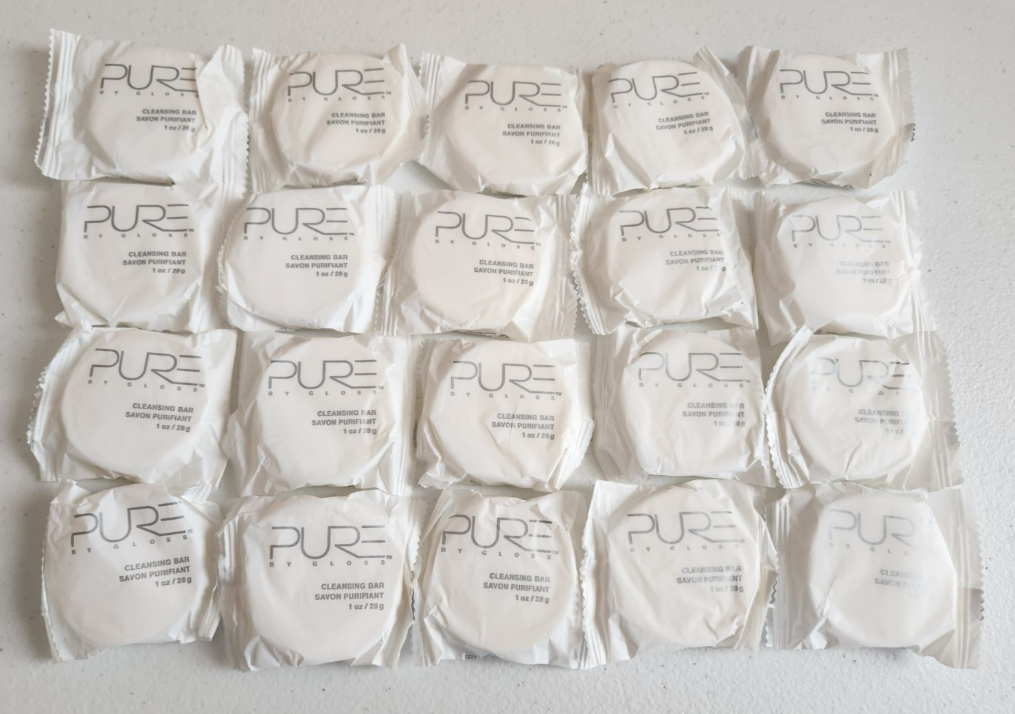 20 Bars Pure By Gloss By Gilchrist & Soames Cleansing Bar Soap Travel Size 1oz