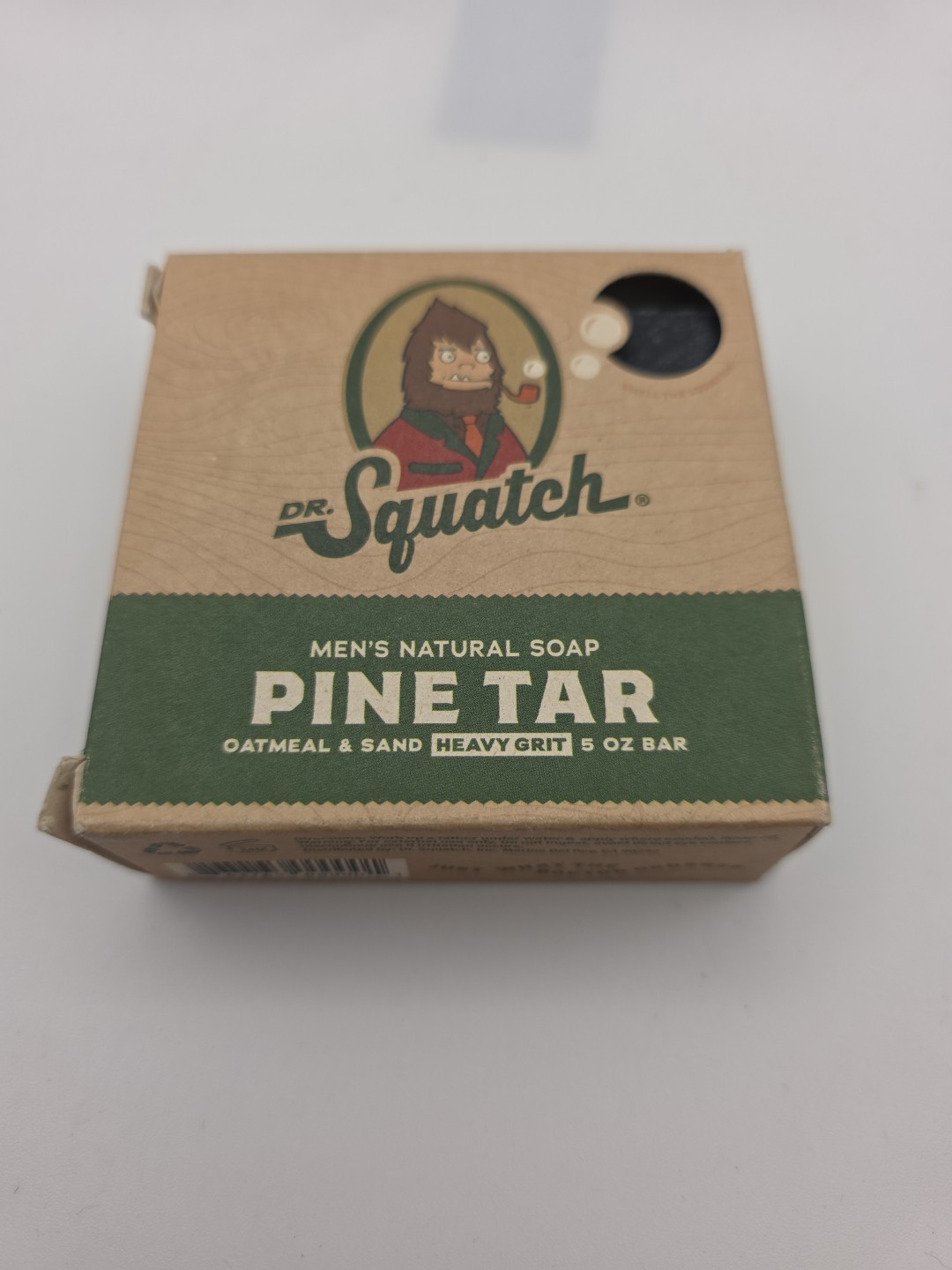 4-Pack Men’s Dr. Squatch Pine Tar Natural Bar Soap Heavy Grit Cold Process 5 oz.
