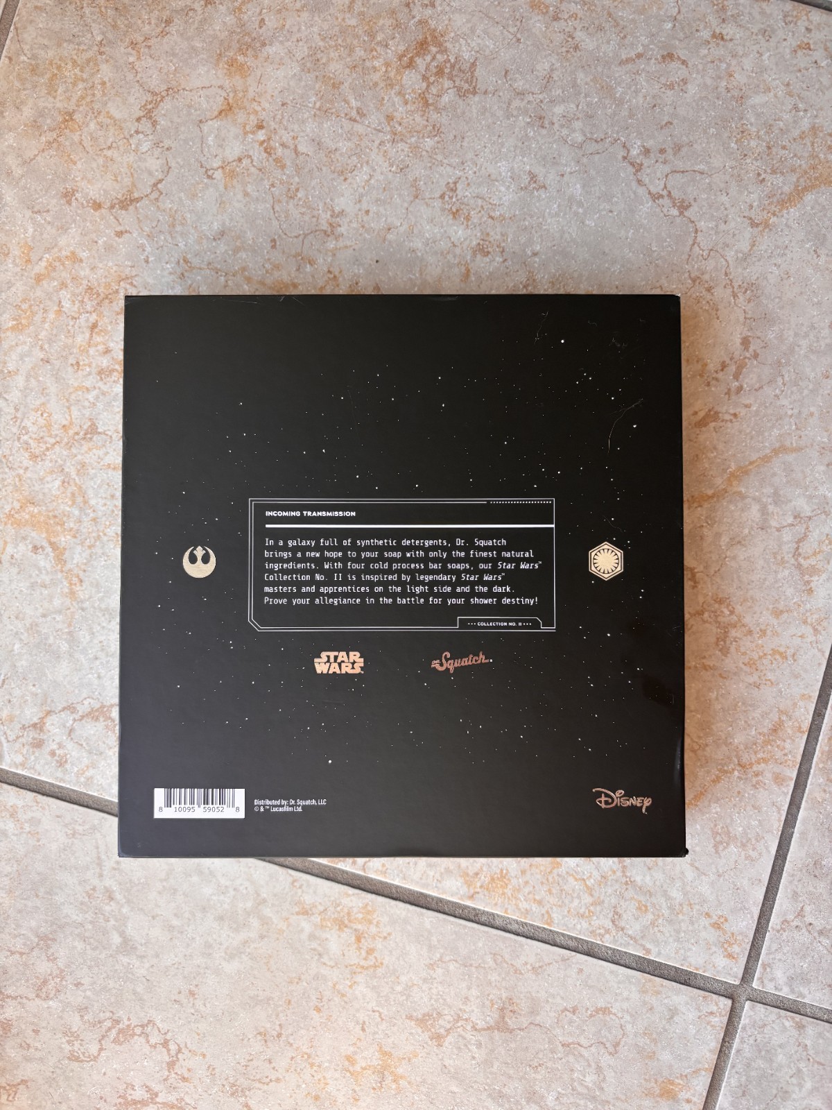 Dr. Squatch Star Wars Limited Edition Soap Set Collection 1 Four Bricks NEW 🔥