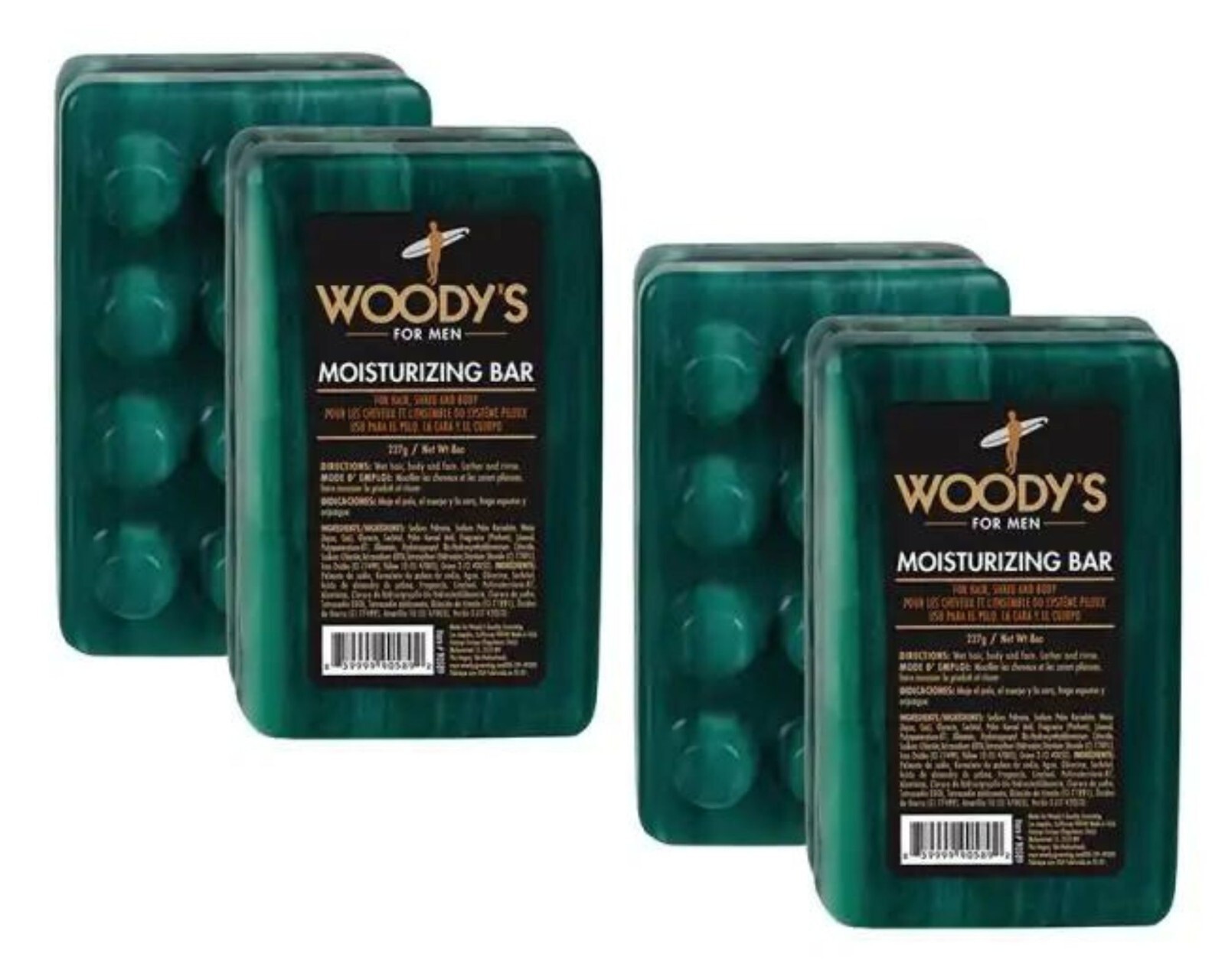 Woody’s 3-in-1 Combo Moisturizing Bar 8 oz 2pc Combo