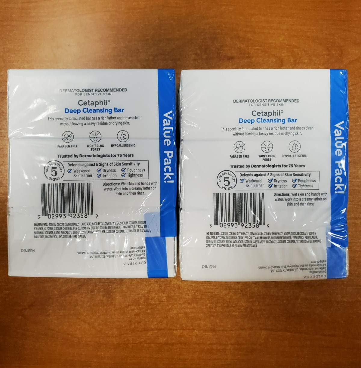 6 Bars: CETAPHIL Deep Cleansing Bar Soap 4.5 oz. ea. Normal/Oily Skin R3P5