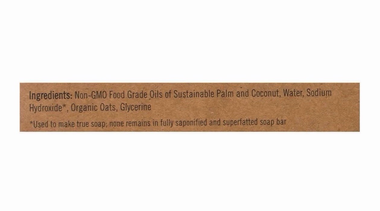 Sappo Hill Oatmeal Bar Soap 3.5 oz Natural Fragrance Free – 12 Pack