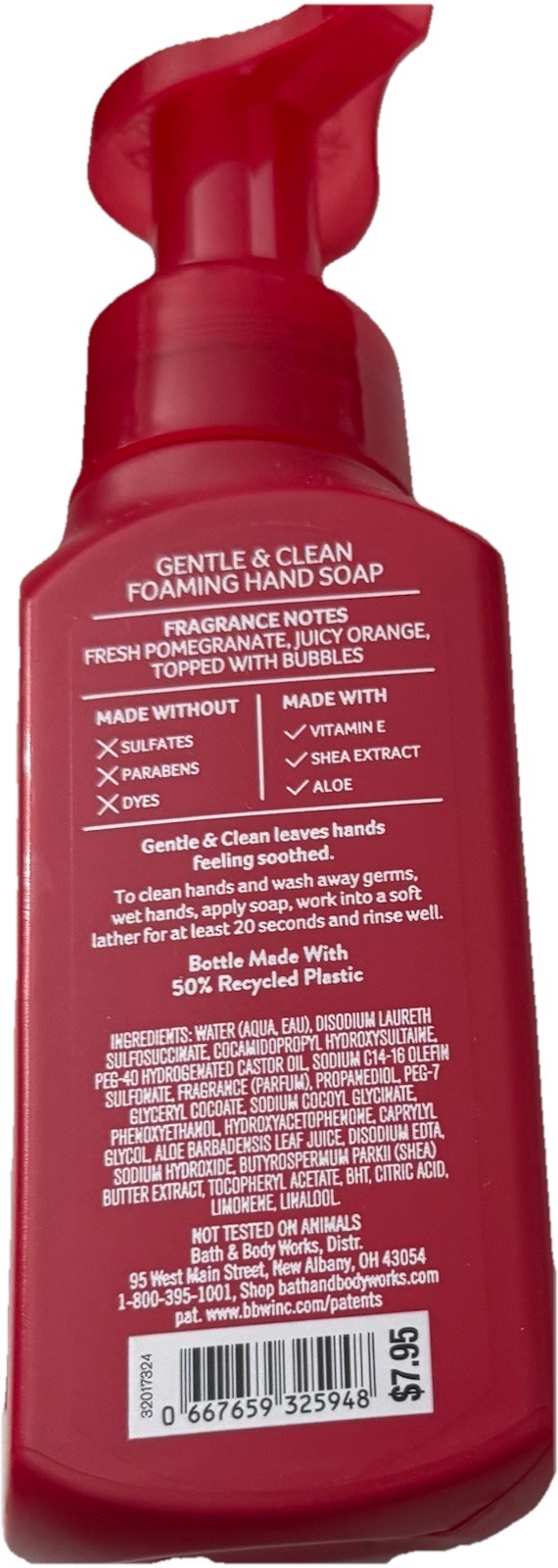 NEW BATH & BODY WORKS POMEGRANATE CITRUS FIZZ FOAMING HAND SOAP-8.75 OZ