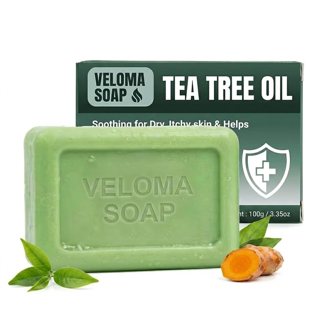 Official Veloma Antifungal Soap,Veloma Soap,with Tea Tree Oil & Coconut Oil &…