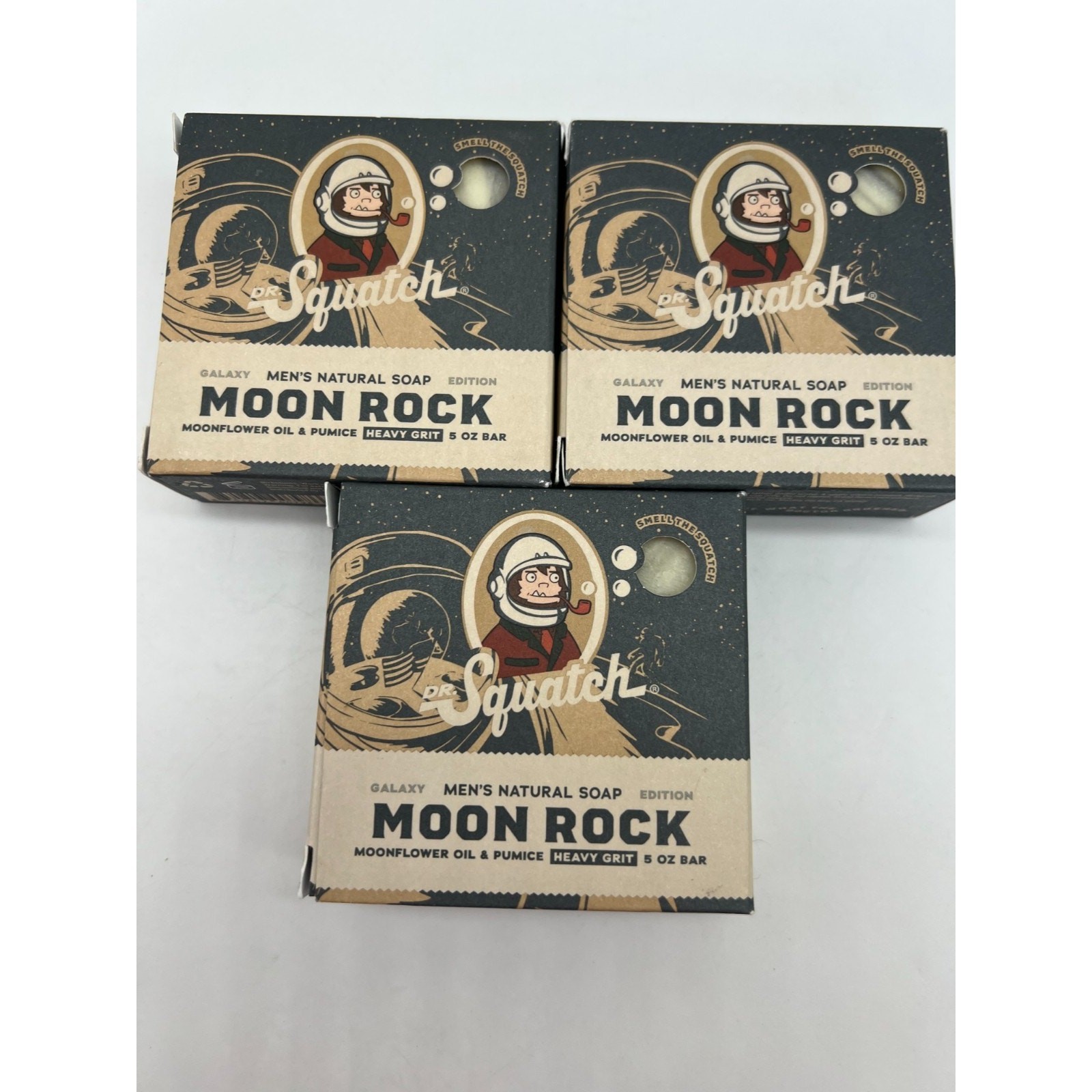 Dr. Squatch Moon Rock Galaxy Edition Men’s Soap Lot of 3