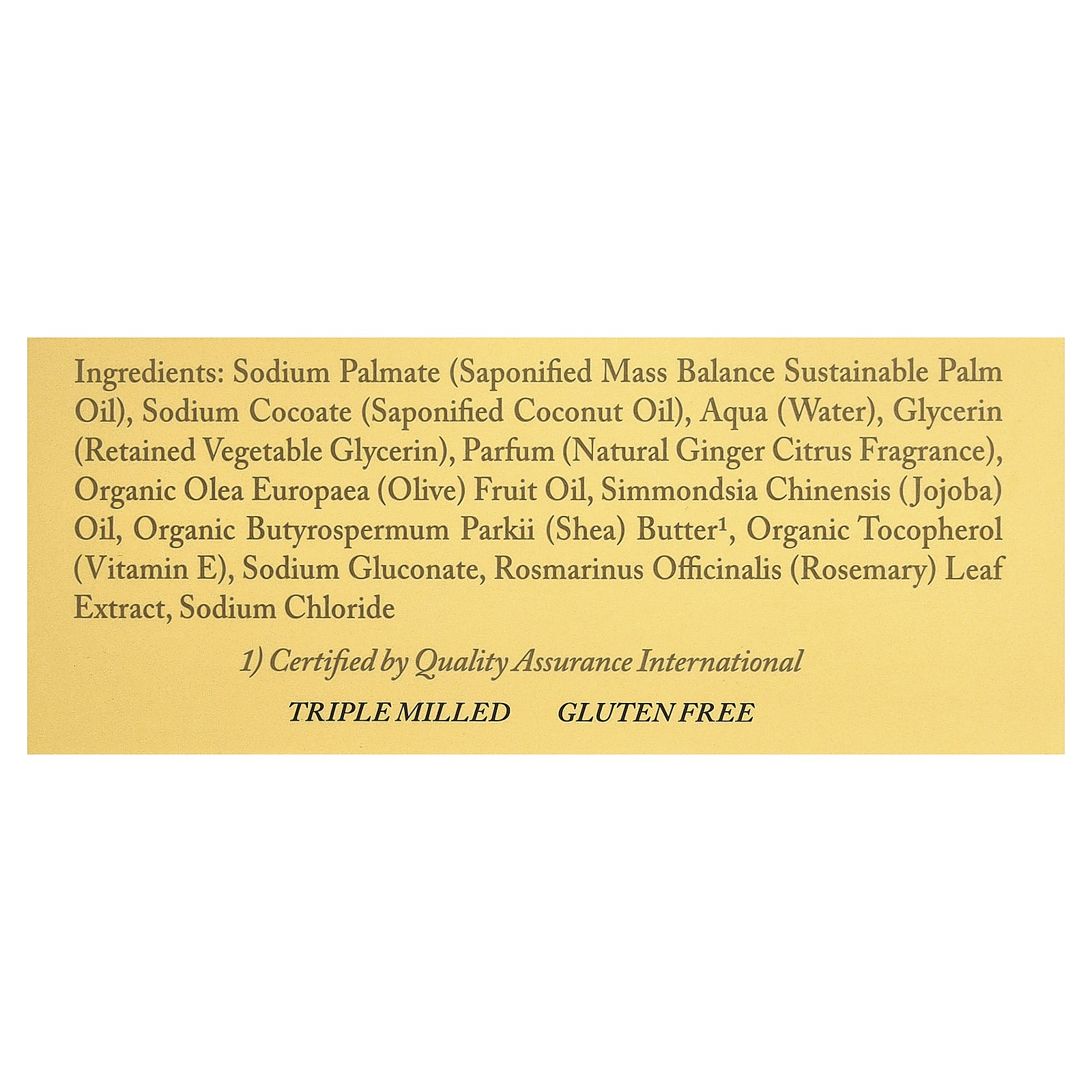 Bar Soap, Ginger Citrus, 5.25 oz (149 g)