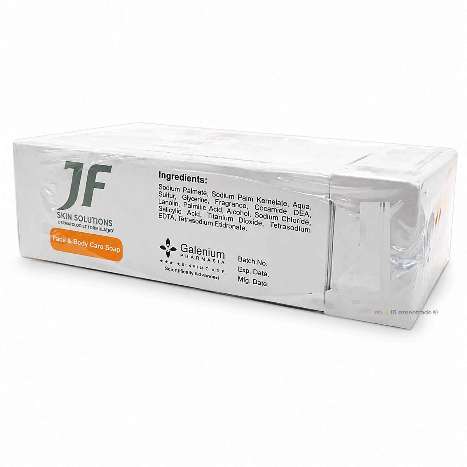JF Skin Solutions Face Body Care Soap Bar 100g Oily Skin Sealed