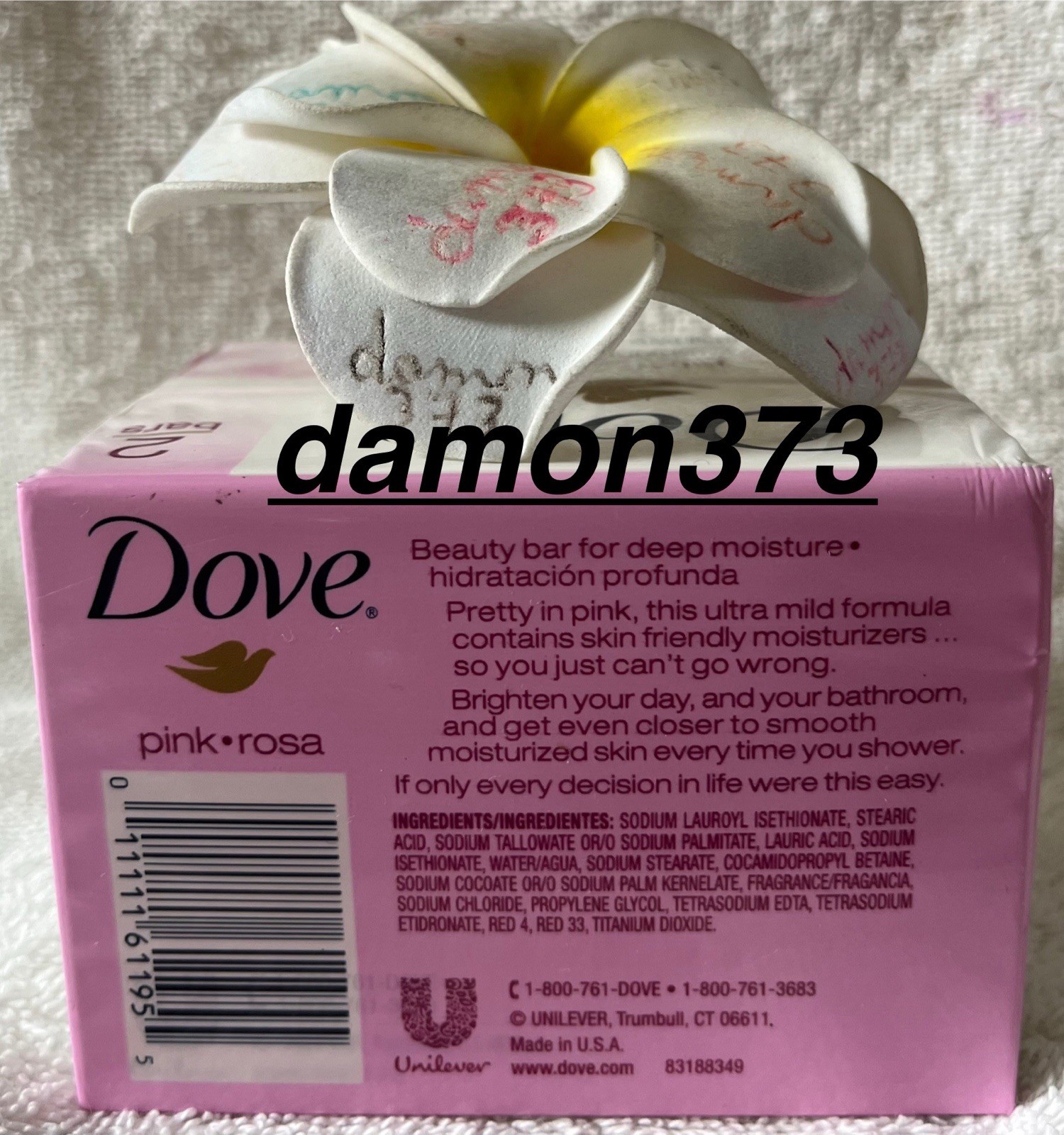 DOVE***PINK***Beauty Bar (2 BARS)~~4 OZ/113g EACH~~BRAND NEW/SEALED