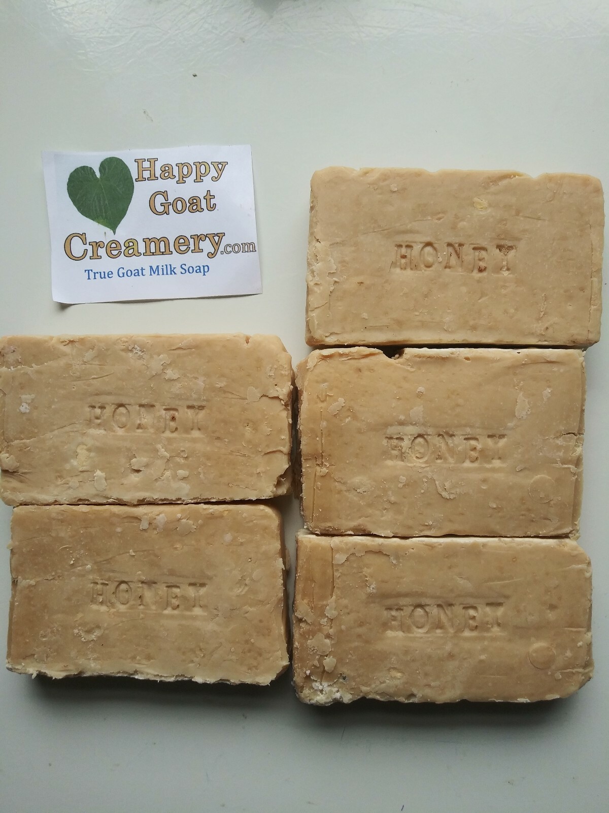 UNSCENTED HONEY GOAT MILK SOAP HAPPY GOAT CREAMERY PURE FOOD GRADE HONEY