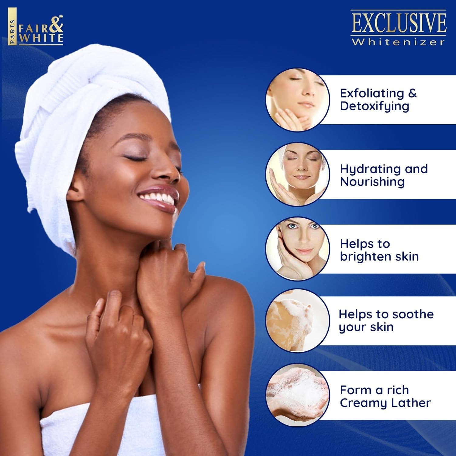 Exclusive Exfoliating Soap, 200g / 7oz – Moisturizing Bar Soap For Face and Body