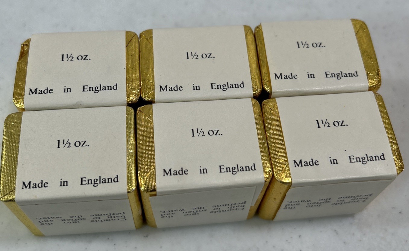 Vintage Delagar ENGLISH BATH CUBES Lot Of 6 Different! Made in England New
