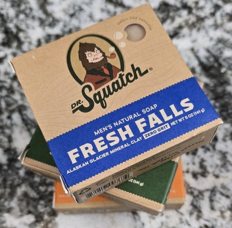Dr. Squatch 3 Bar Set Pine Tar, Fresh Falls & Lumberjack Lodge Men’s Soaps NEW