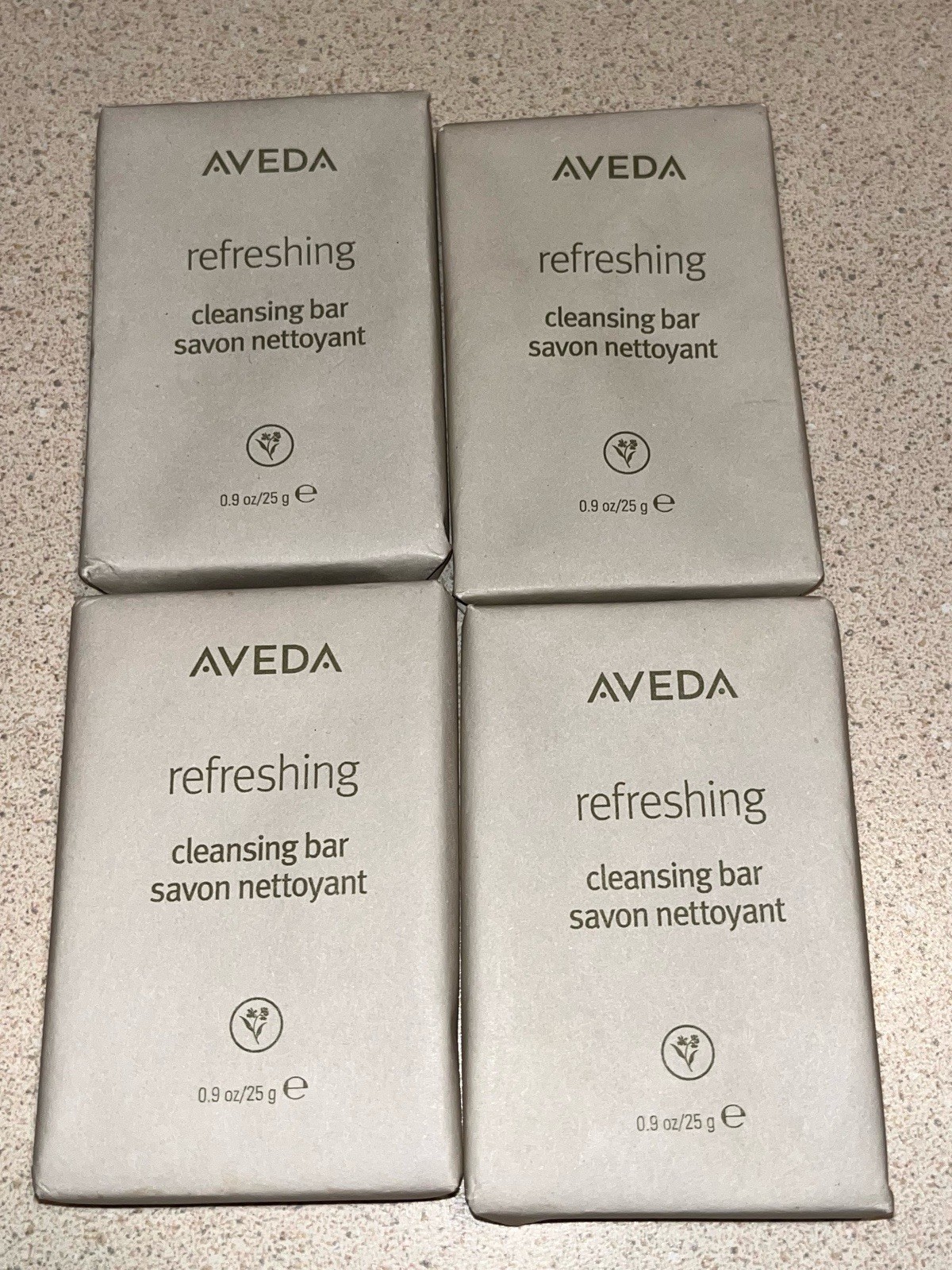 AVEDA Refreshing Cleansing Soap Bar Lot of 4 travel size 0.9oz 25g