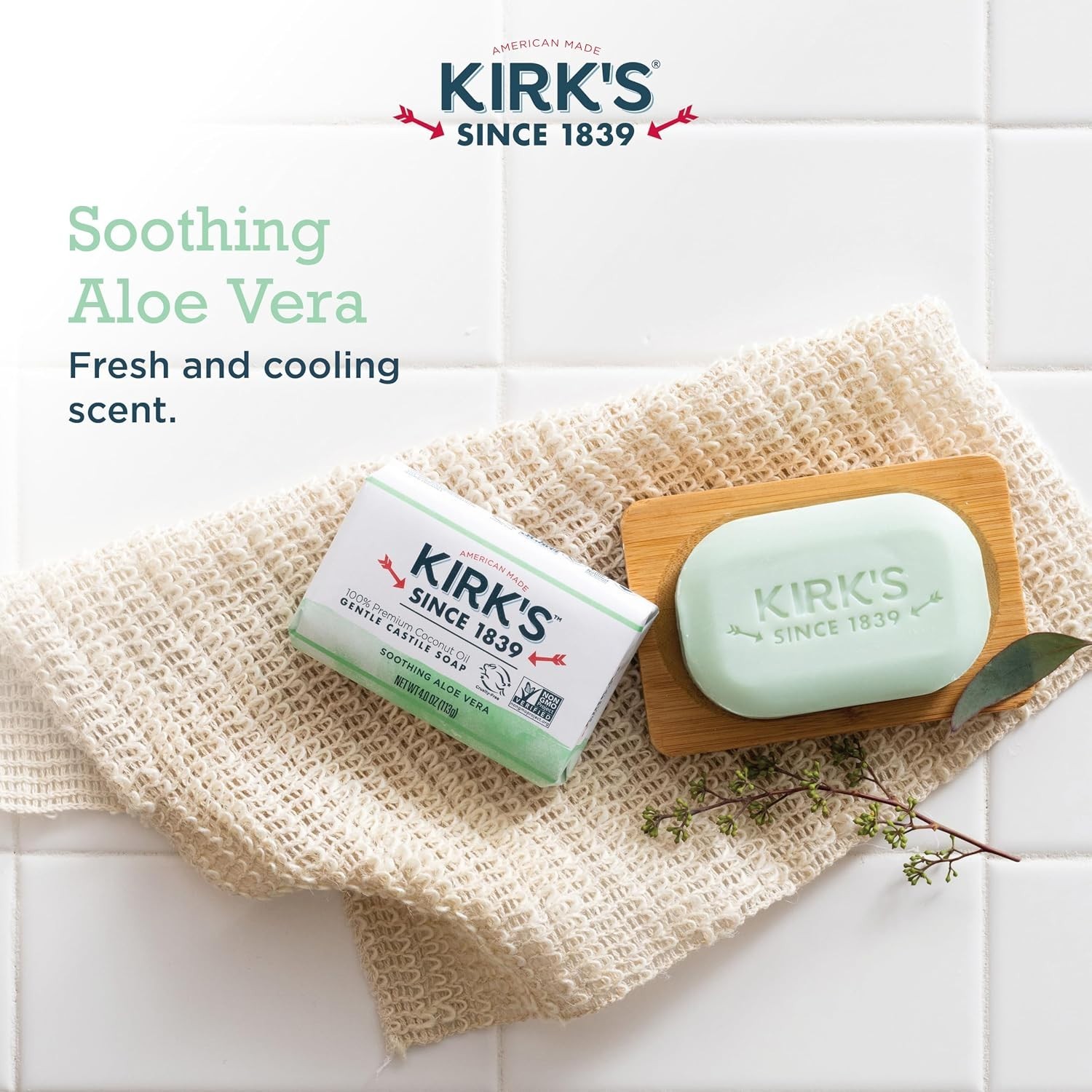 Natural Coco Castile Soap with Aloe Vera – Pack of 3, Gentle & Organic for Se…