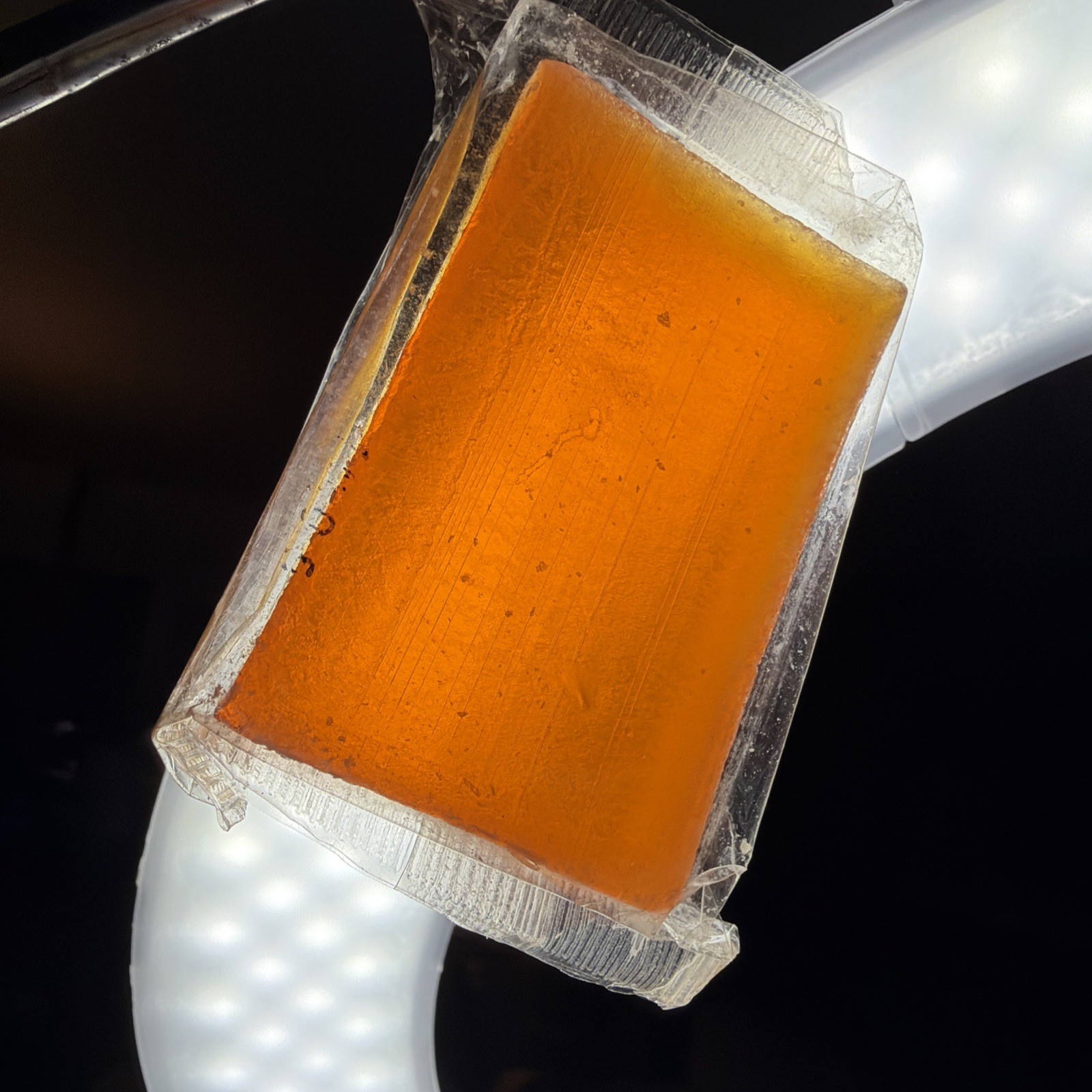 Vintage Unbranded Soap Bar Orange Unknown Scent Rustic Lot Of 4