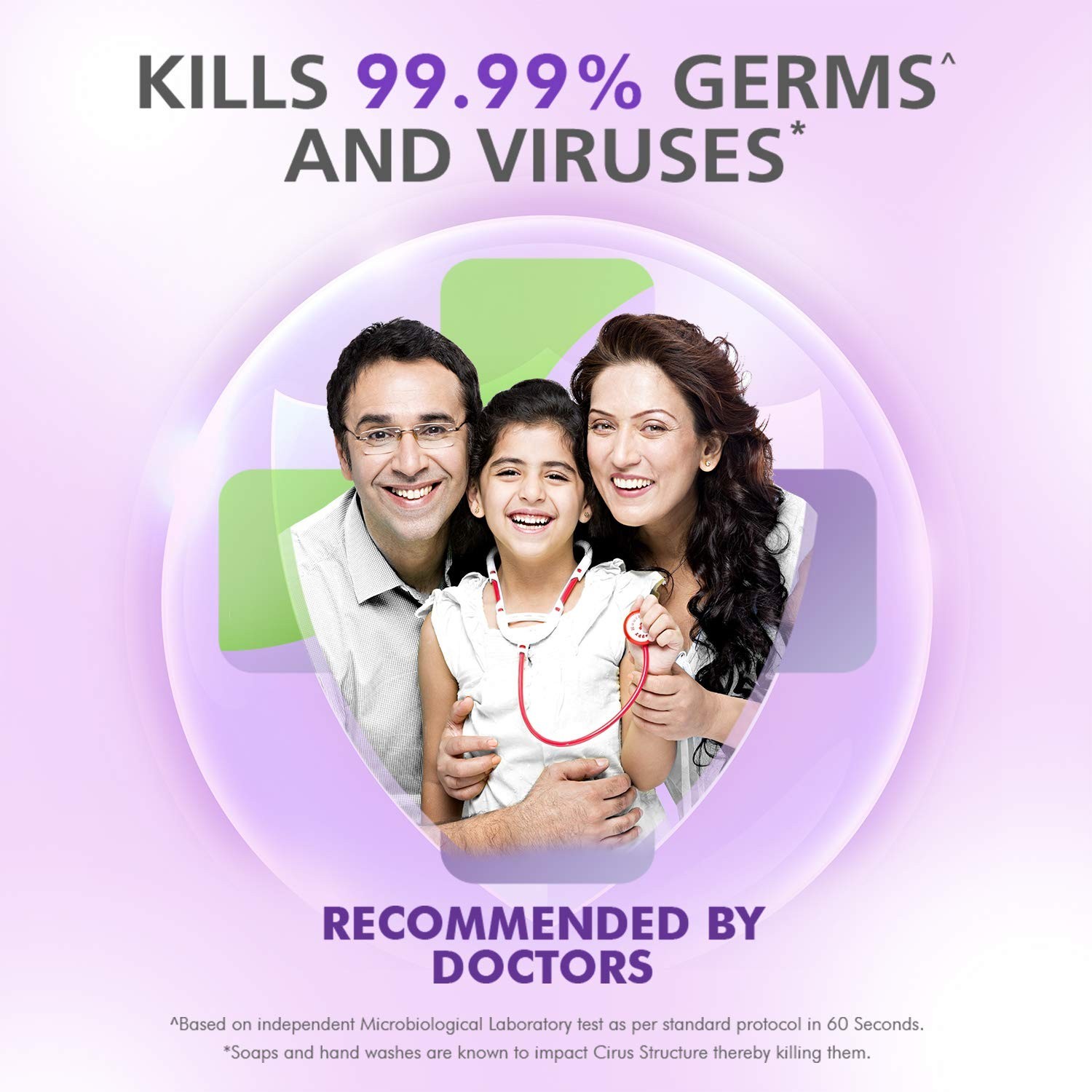 Antiseptic & Moisturising Bathing Soap 99% Germ And Virus Protection (Pack of 6)