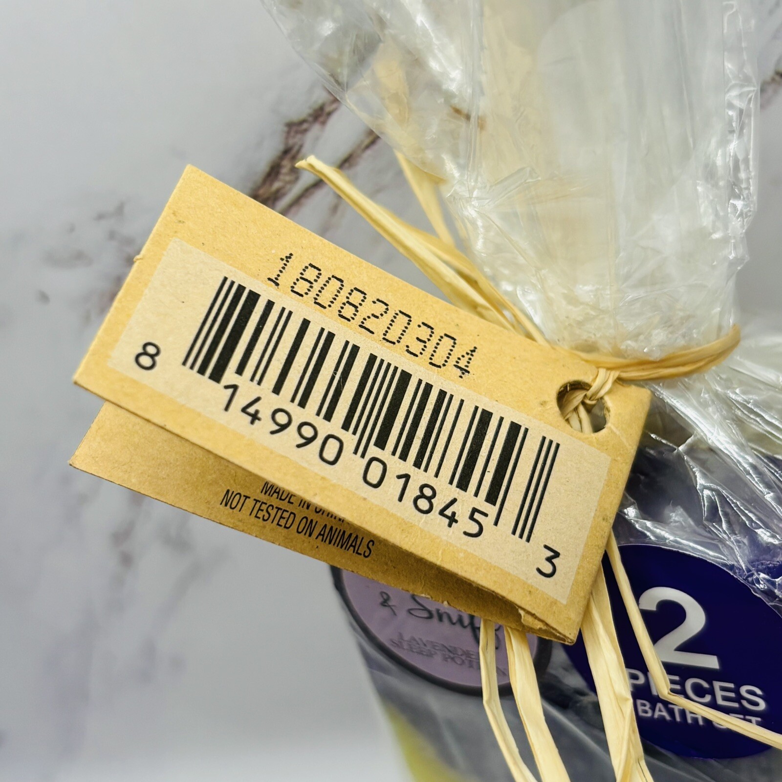 Body & Earth Lavender Sleep Potion Handmade Soap 2 Piece Bath Set New in Package