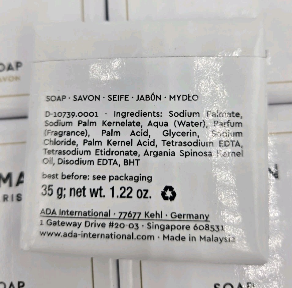 Lot of 5 BALMAIN Paris Bar Soap 1.22 oz 35g EXP 09/27 Savon Javon Travel Size