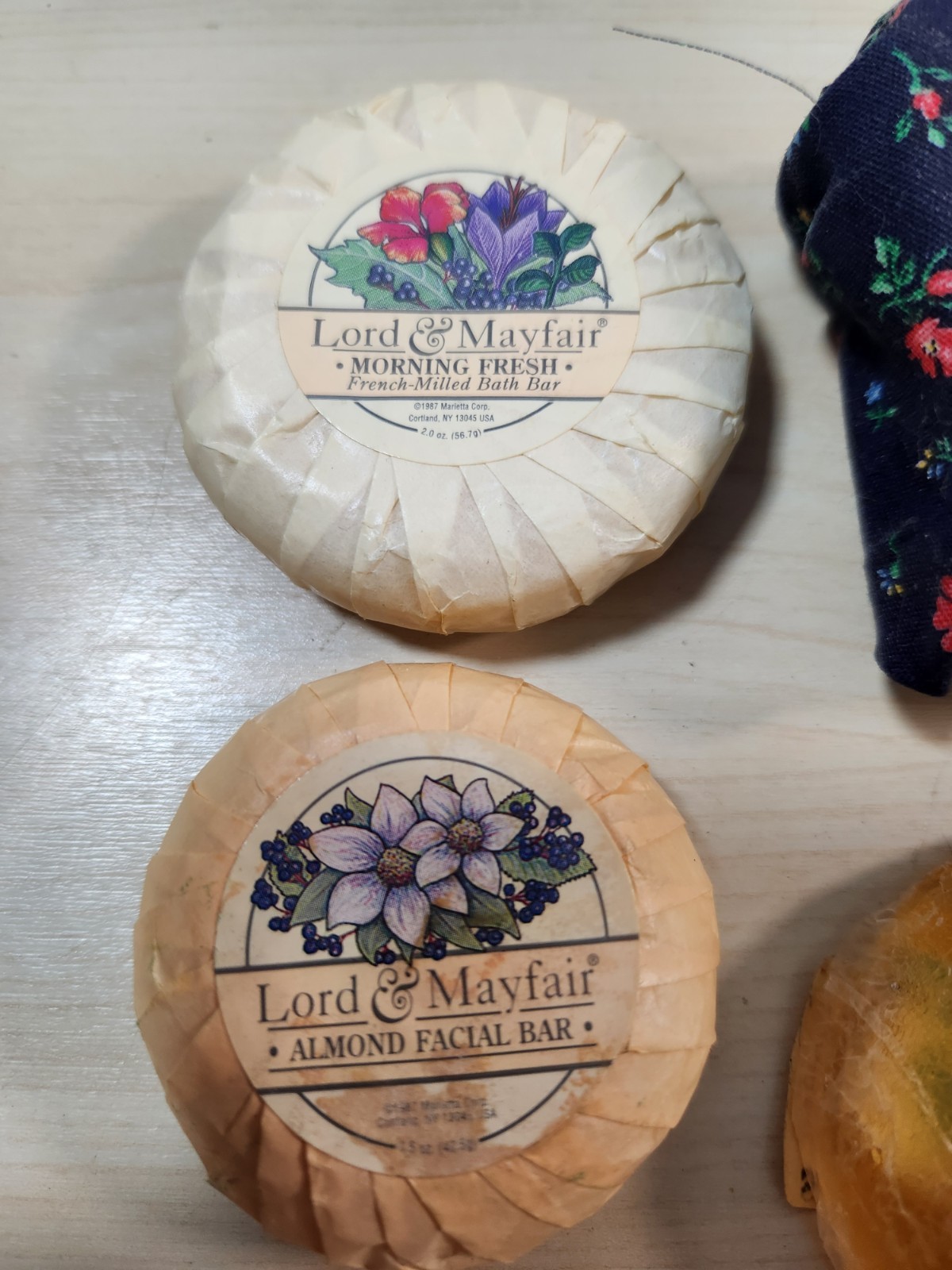 Vintage Handmade Bar Soap Lot 8pc Glycerin & Regular Multi Scent Farmhouse Decor