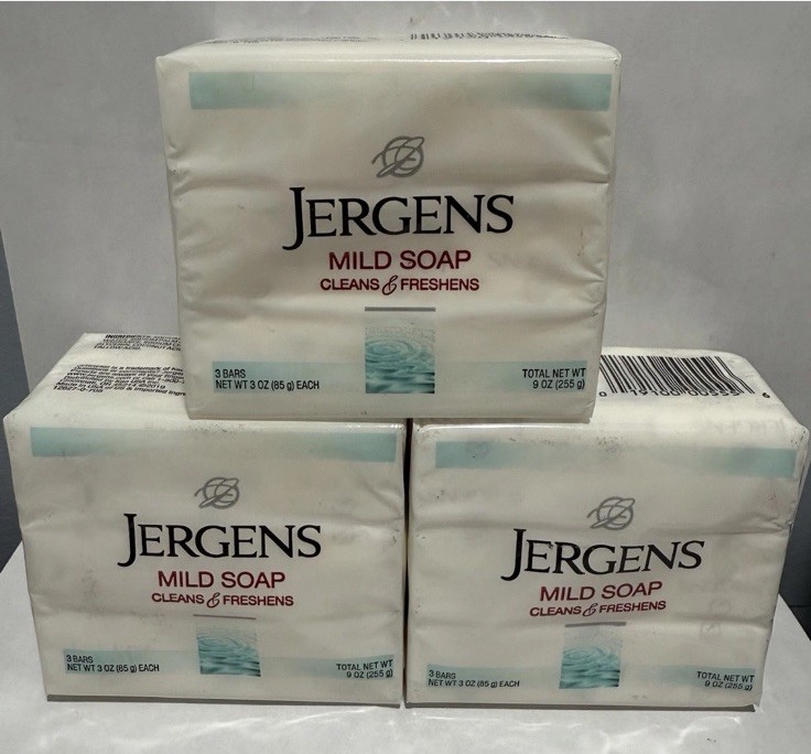 Jergens Mild Bar Soap 3 Bars 3 Oz (9 Bars Total) 3 Pack
