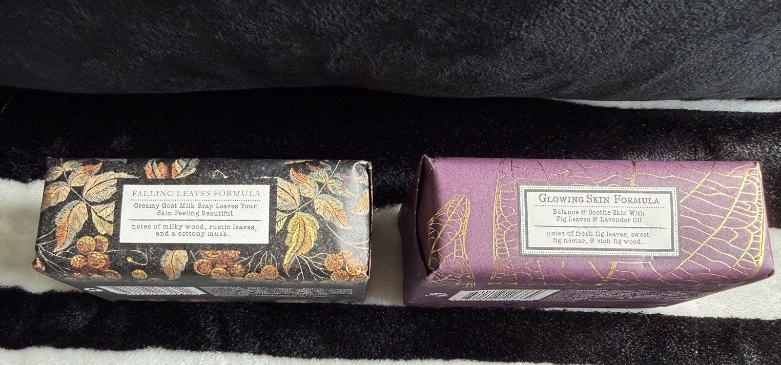 NEW Beekman 1802 Goat Milk Bar Soap Set Of 2 Falling Leaves Fig Leaf 9 Oz 255 g