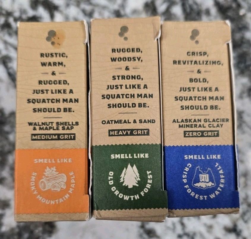 Dr. Squatch 3 Bar Set Pine Tar, Fresh Falls & Lumberjack Lodge Men’s Soaps NEW