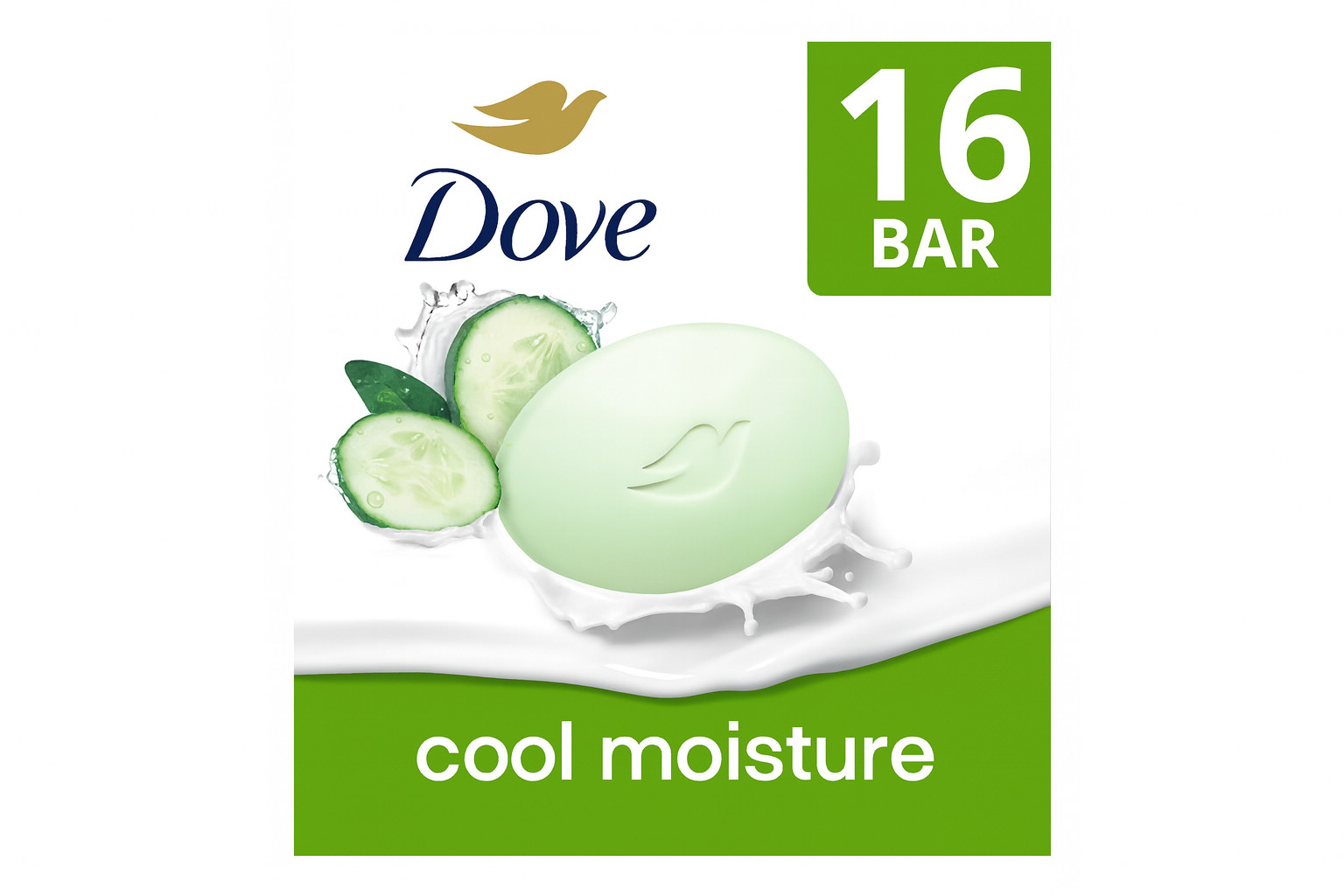 Dove Beauty Bar Cool Moisture, 3.75 oz | Choose 4-32 Bars | New