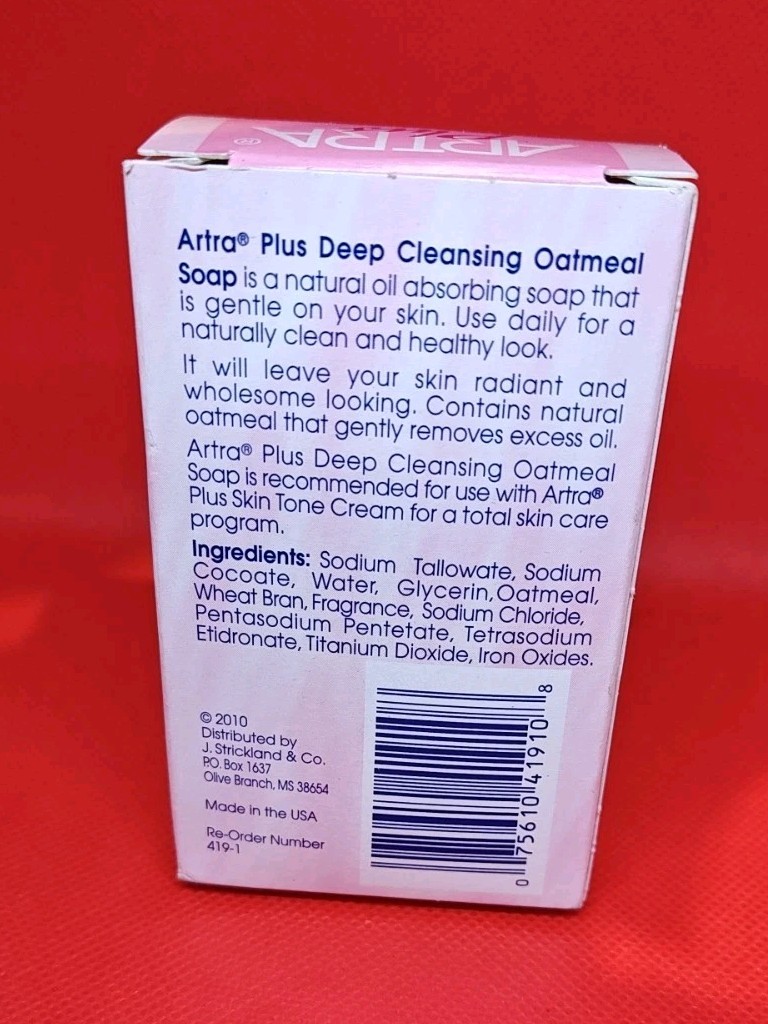 ARTRA Plus Deep Cleansing Oatmeal Soap Bar All Skin Types 3.6 oz